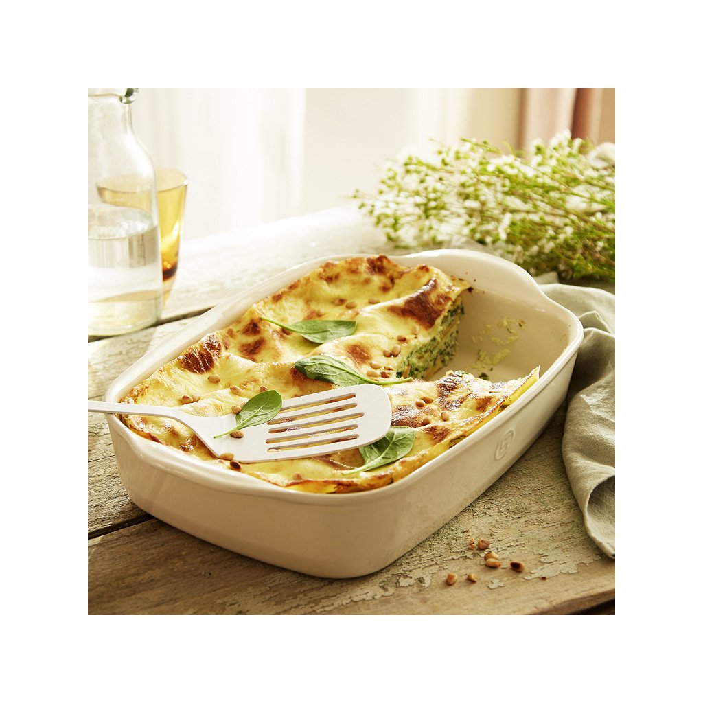 Emile Henry Ugnsform rektangulär 42,5 cm 4 L röd