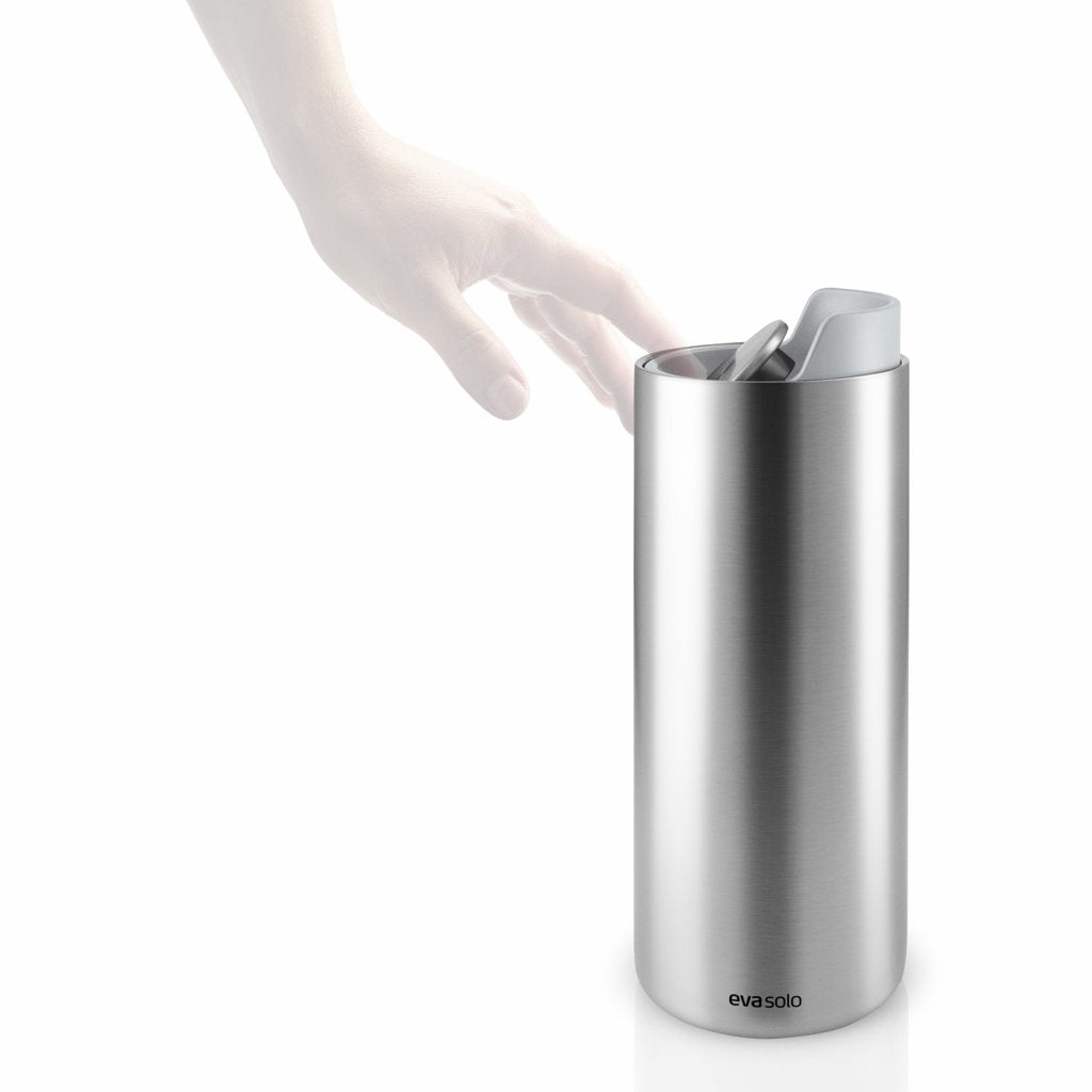 Eva Solo Termosmugg URBAN TO GO 350 ml, marmorerad grått lock, rostfritt stål