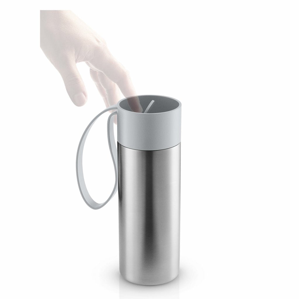 Eva Solo Termosmugg TO GO 350 ml, marmorgrått lock, rostfritt stål
