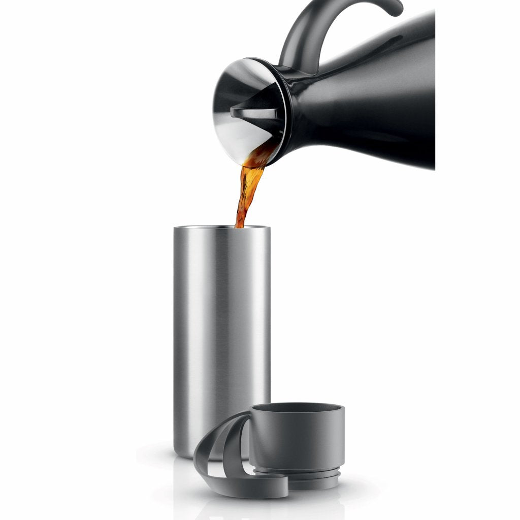 Eva Solo Termosmugg TO GO 350 ml, grått lock, rostfritt stål