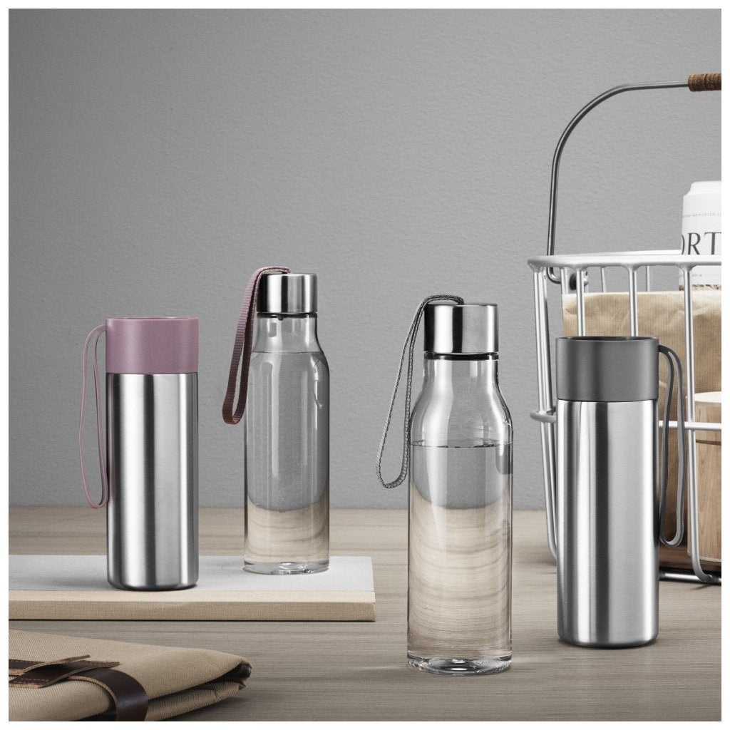 Eva Solo Termosmugg TO GO 350 ml, grått lock, rostfritt stål