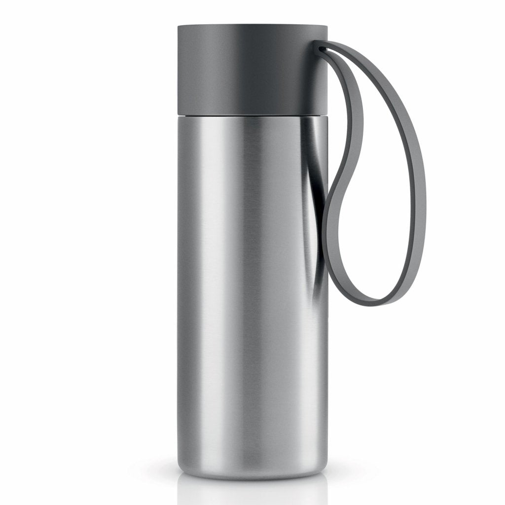 Eva Solo Termosmugg TO GO 350 ml, grått lock, rostfritt stål