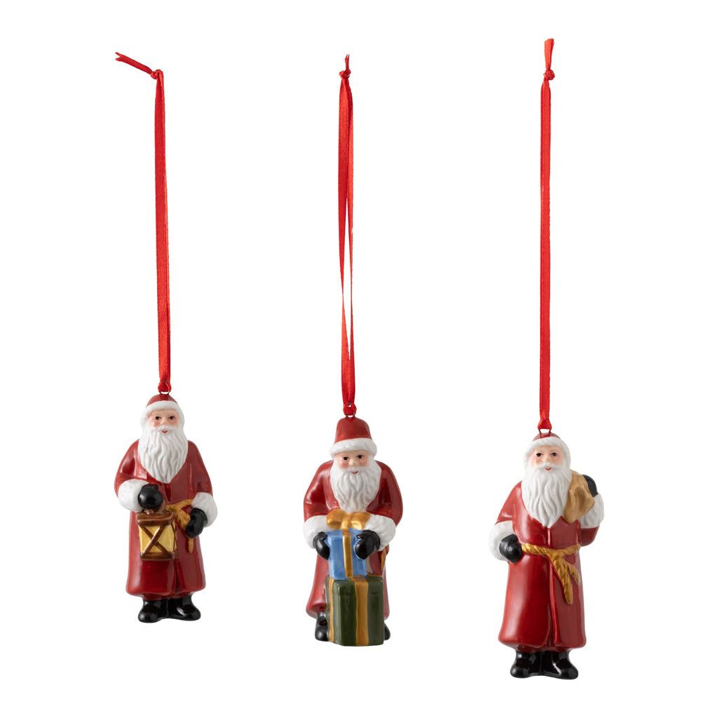 Villeroy & Boch Nostalgic Ornaments Dekorationer Jultomte, set 3 st