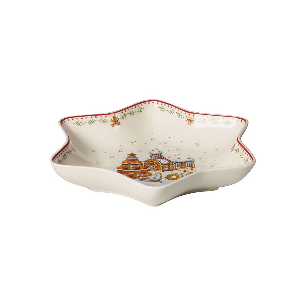 Villeroy & Boch Winter Bakery Delight Stjärnskål medium, pepparkaksby 36 cl