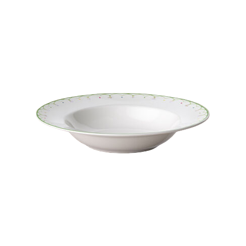 Villeroy & Boch Colourful Spring Djup Tallrik 25 cm Vit/Grön