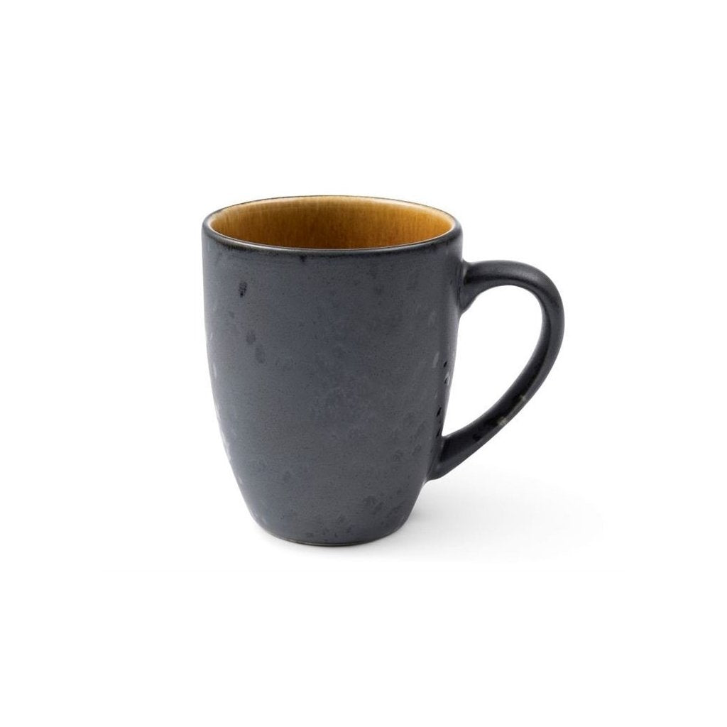 Bitz Mugg 300 ml, svart / bärnsten, keramik