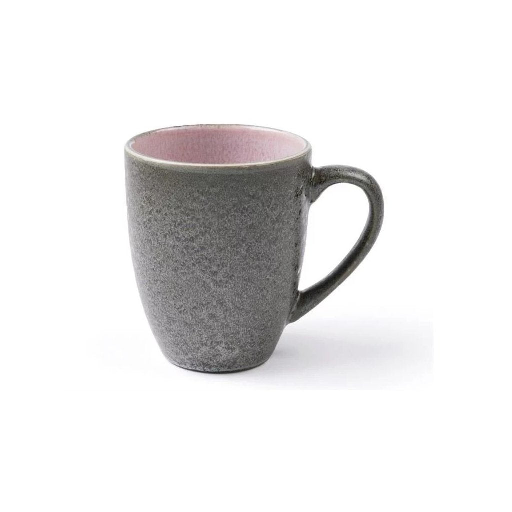 Bitz Mugg 300 ml, grå / rosa, stengods