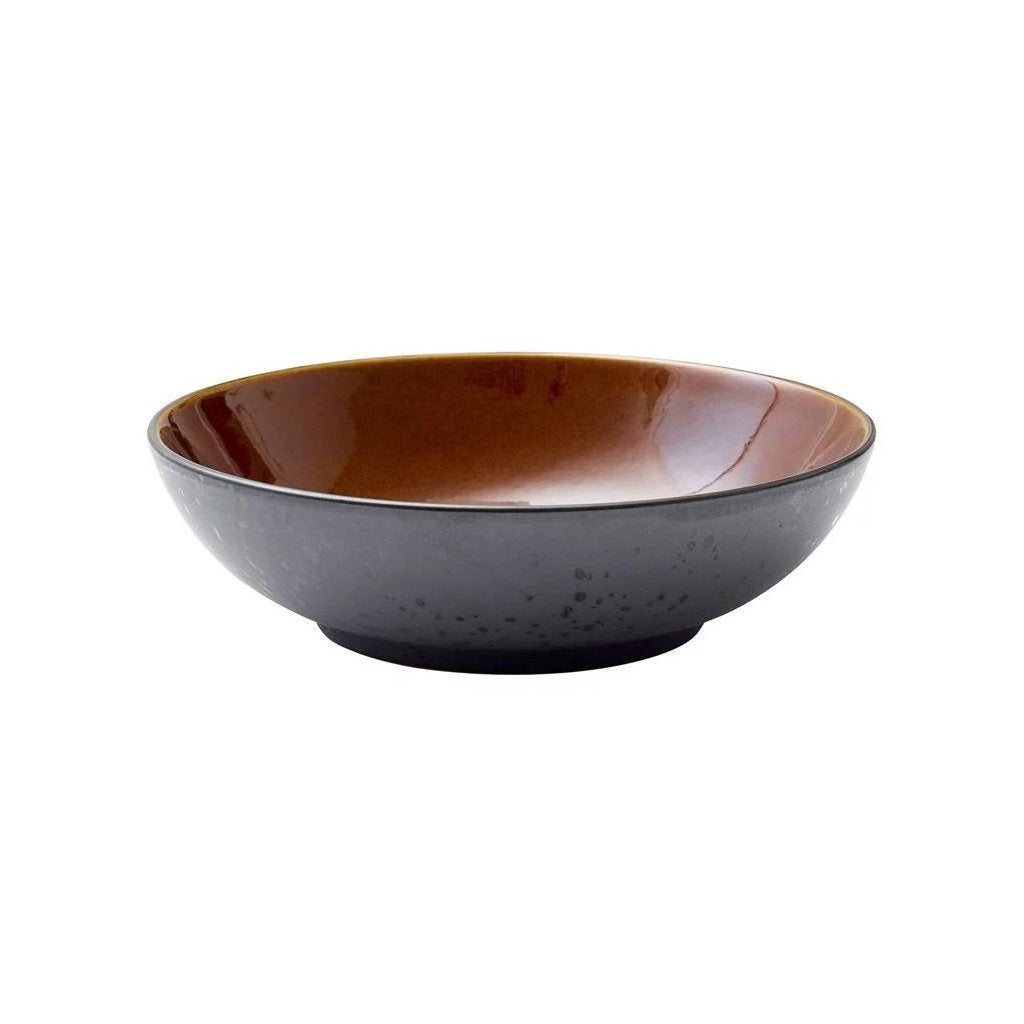 Bitz Salladsskål 24 cm, svart / bärnsten