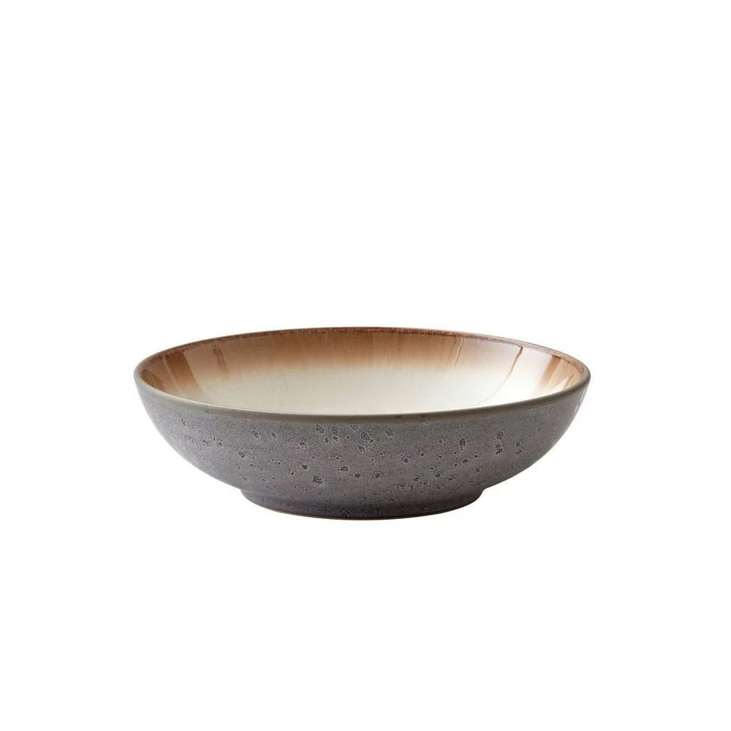 Bitz Matskål 20 cm, grå / krämfärgad