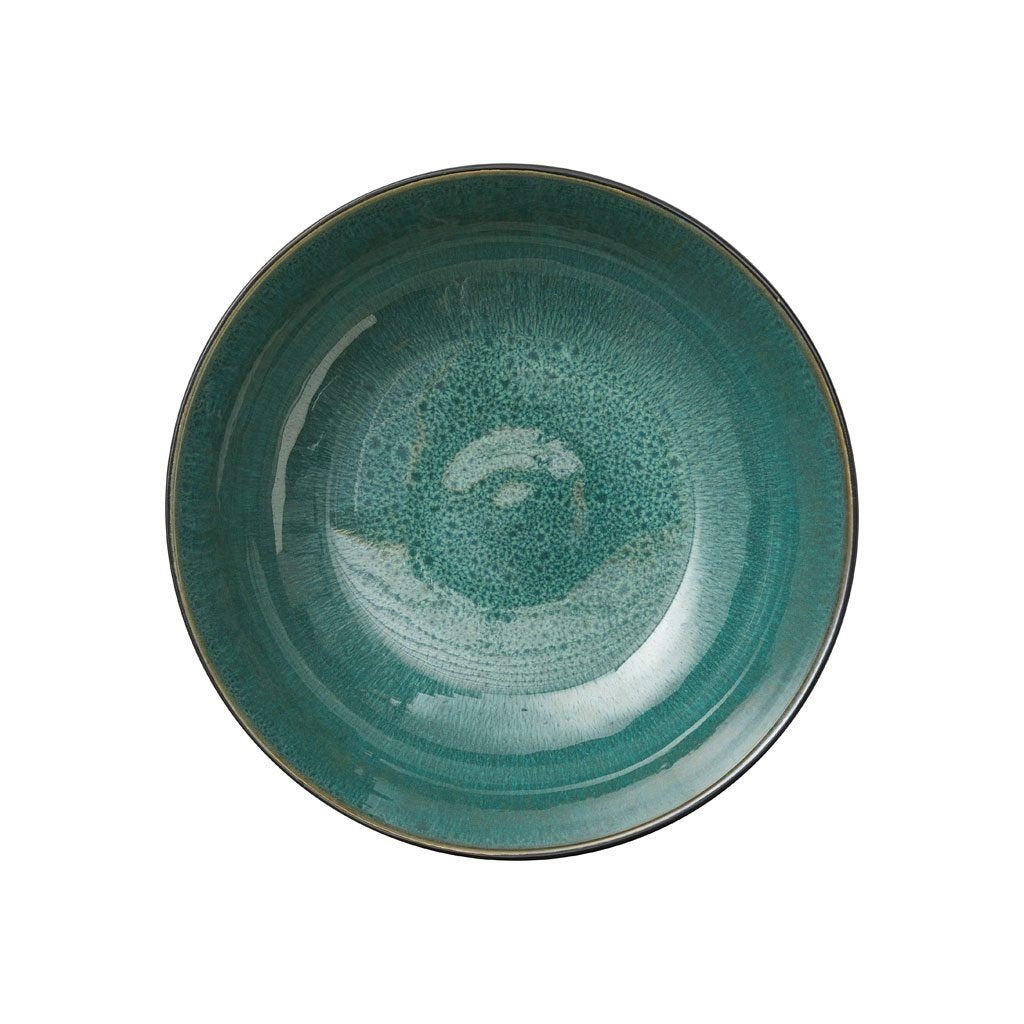 Bitz Skål för sallad 30 cm, svart / grön