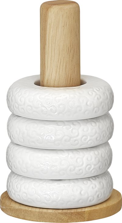 Cult Design Orient äggkopp 4-p m ställ vit