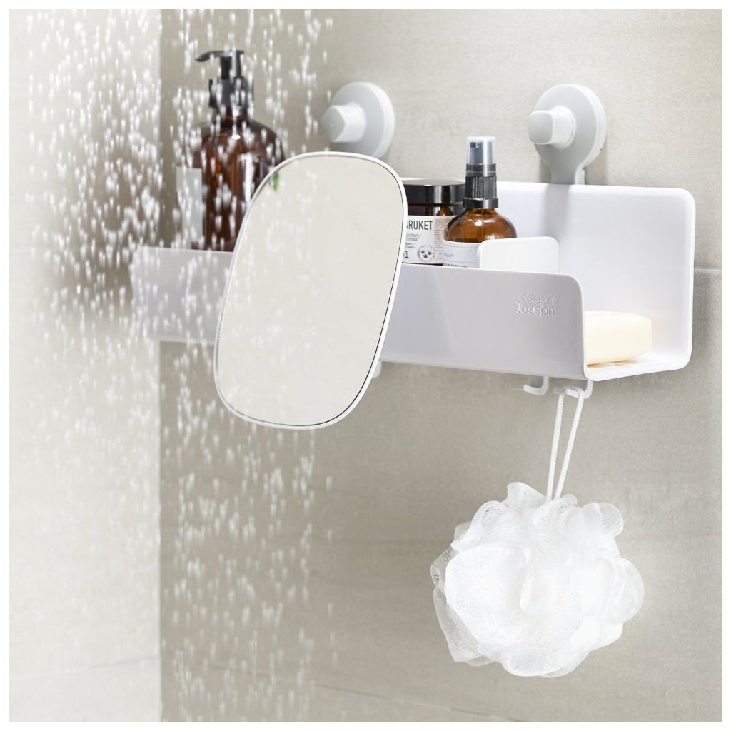 Joseph Joseph Duschhylla EASYSTORE 70548, med spegel, vit