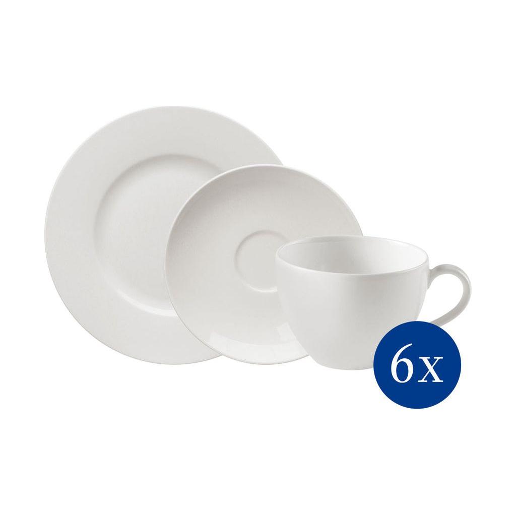 Villeroy & Boch Basic Vit Kaffeset 18 delar