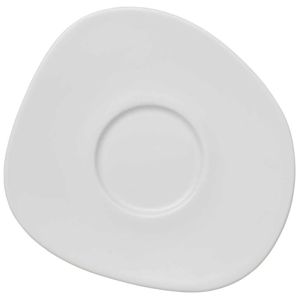 Villeroy & Boch Organic Vit Kaffekopp med fat 163 mm