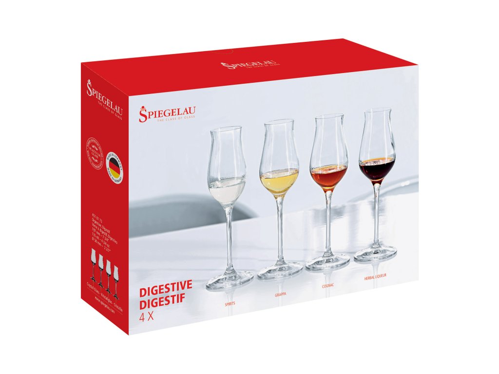 Spiegelau Spritglas VINO GRANDE DIGESTIVE, set i 4 delar, 135 ml