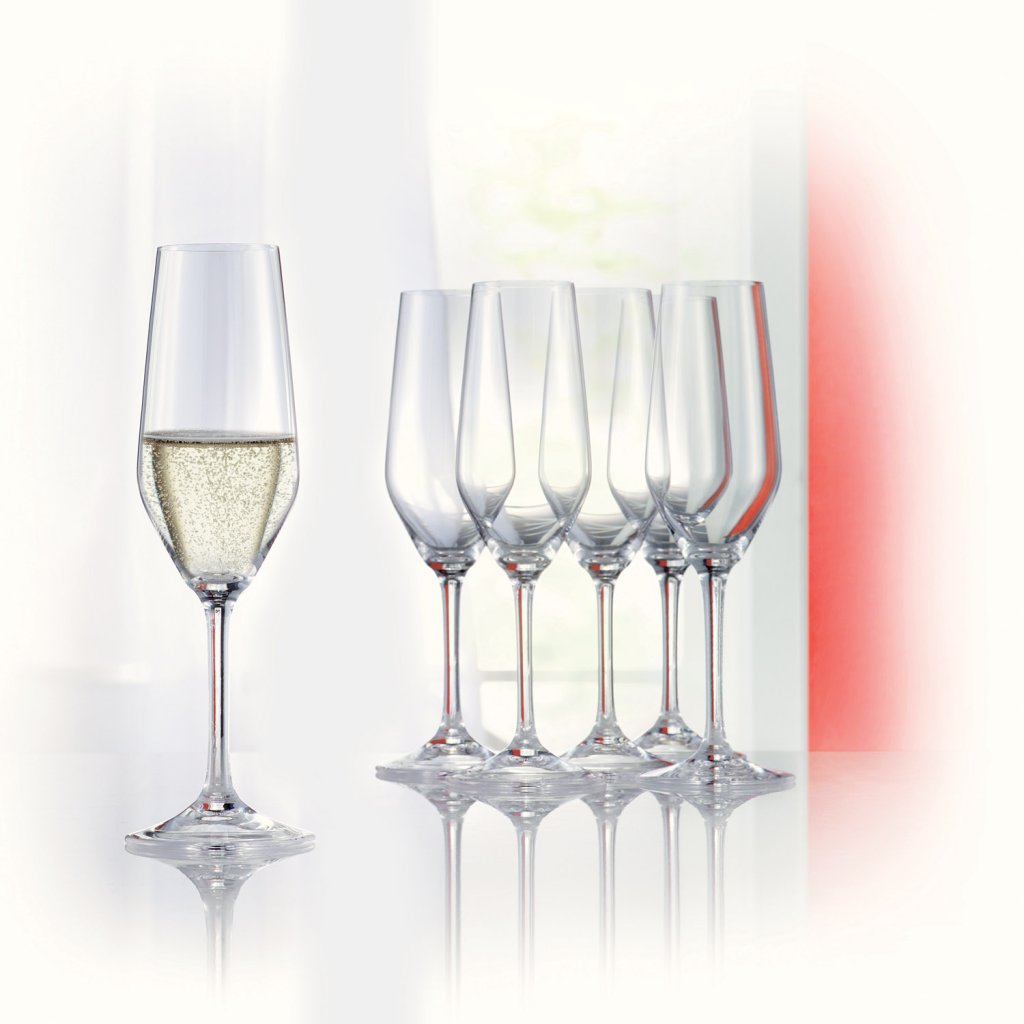 Spiegelau Champagneglas STYLE CHAMPAGNE FLUTE, set i 4 delar, 240 ml Spiegelau