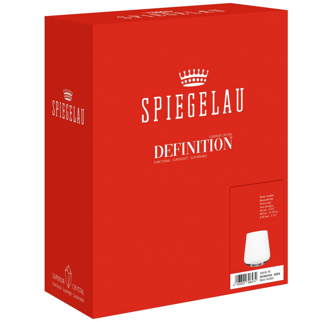 Spiegelau Vattenglas DEFINITION 430 ml, set om 4 st, klar