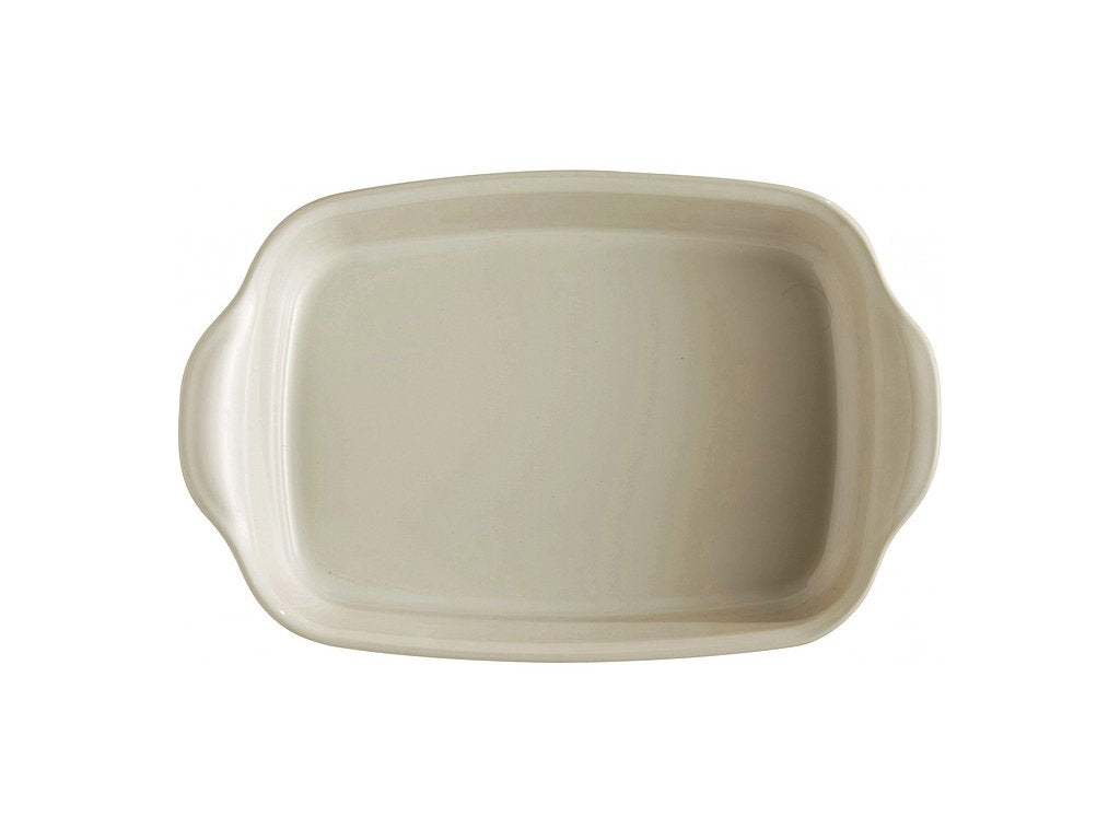 Emile Henry Ugnsform rektangulär 30 cm 1,55 L kräm