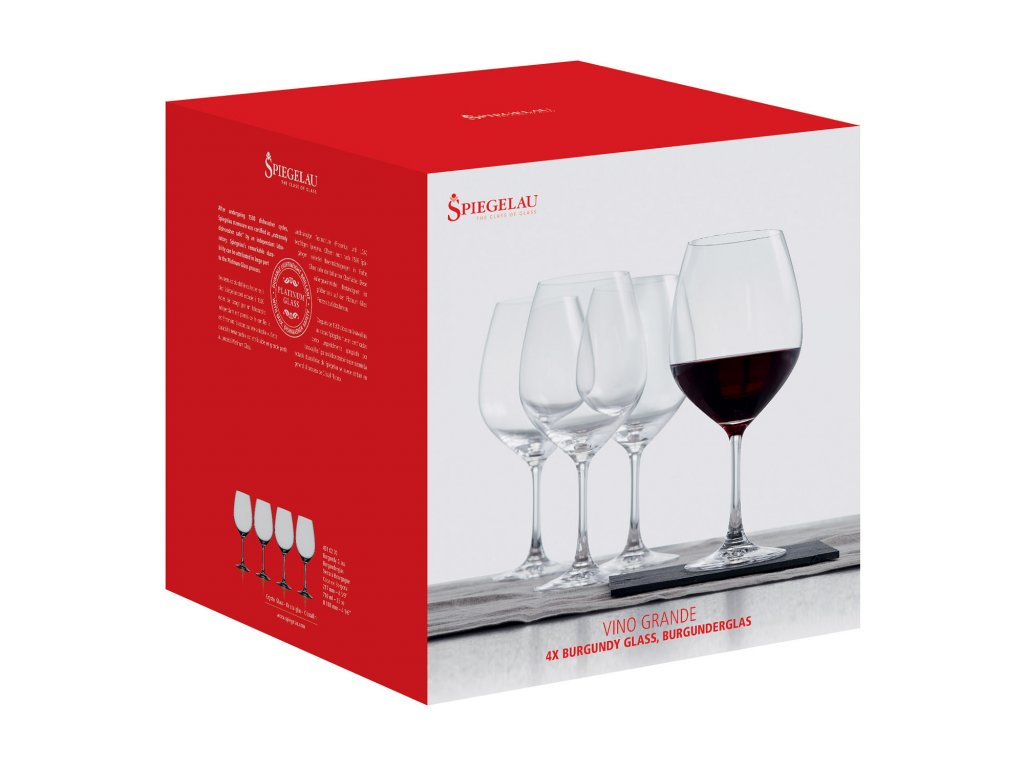 Spiegelau Rödvinsglas VINO GRANDE BURGUNDY, set i 4 delar, 710 ml