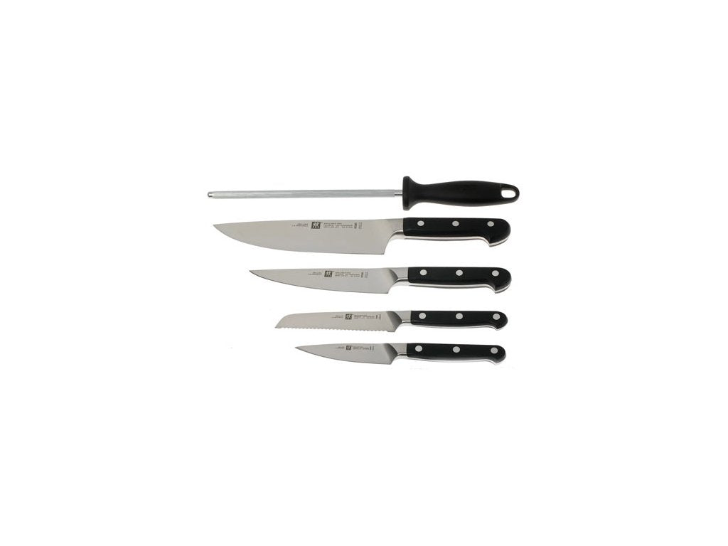 ZWILLING Knivblockset PRO, 6 st, med knivslip, bambu, Zwilling