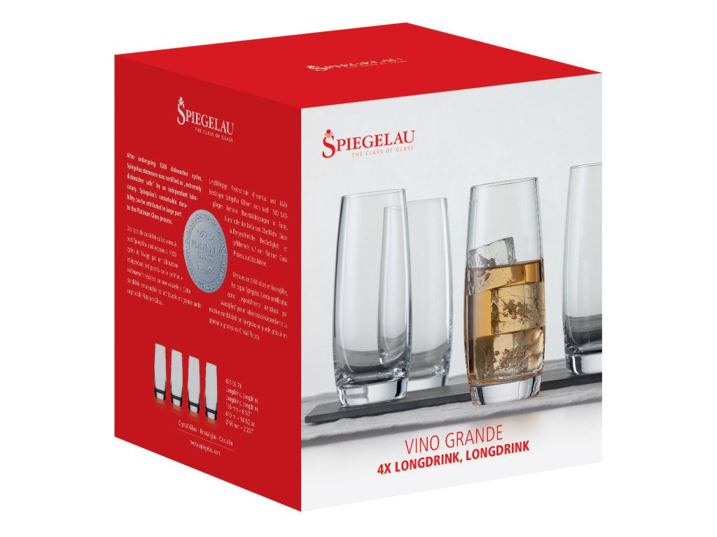 Spiegelau Drinkglas VINO GRANDE, set i 4 delar, 375 ml