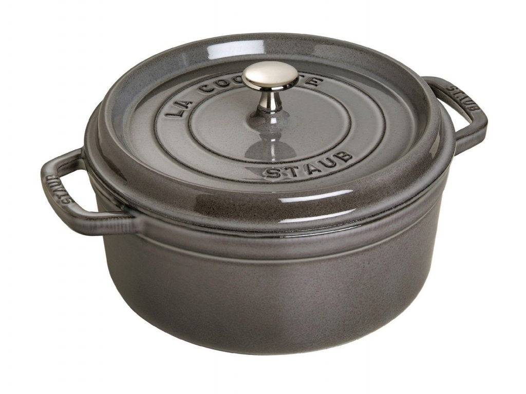 Staub Gryta 24 cm, grafitgrå, gjutjärn