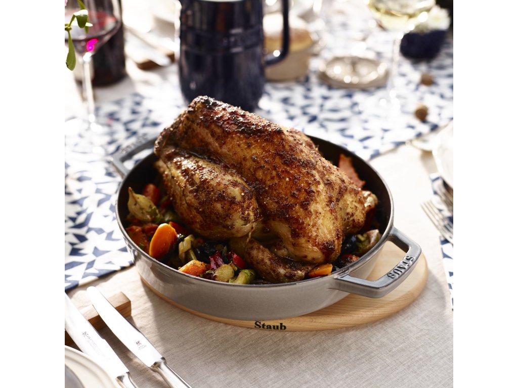 Staub Serveringspanna 26 cm, svart, gjutjärn