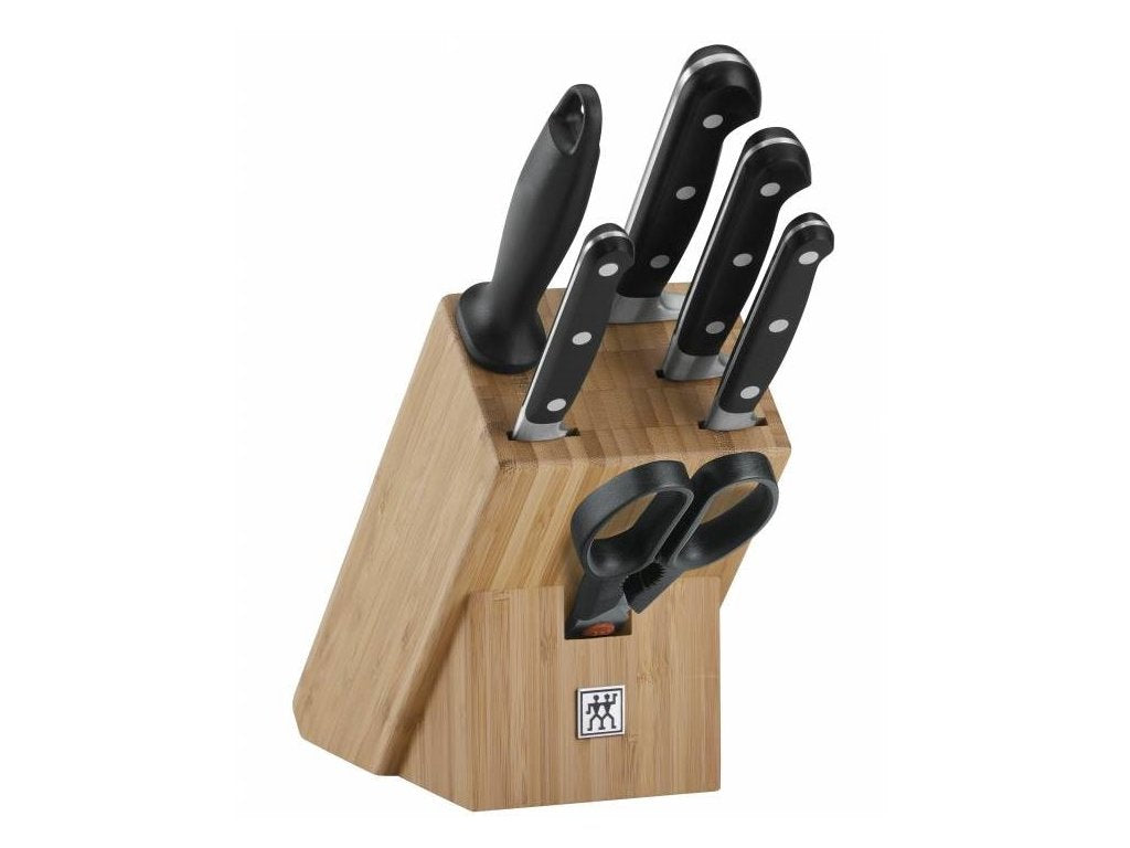 ZWILLING Knivblockset PROFESSIONAL "S", 7 st, med knivslip och sax