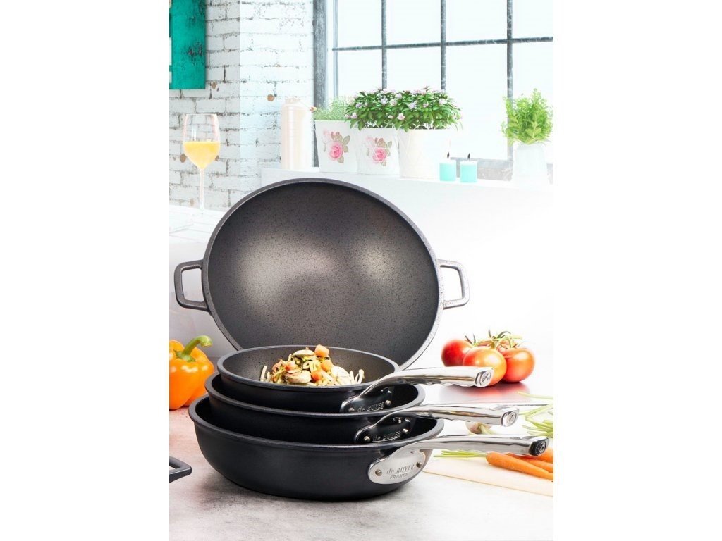 de Buyer Stekpanna CHOC EXTREME 24 cm, non-stick, handtag i rostfritt stål