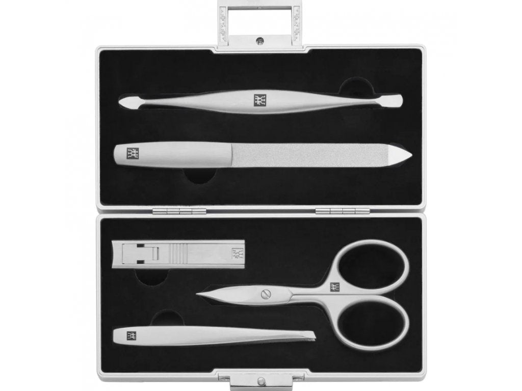 ZWILLING Manikyrset BT TWINOX, 5 st, svart sammetsfodral, Zwilling