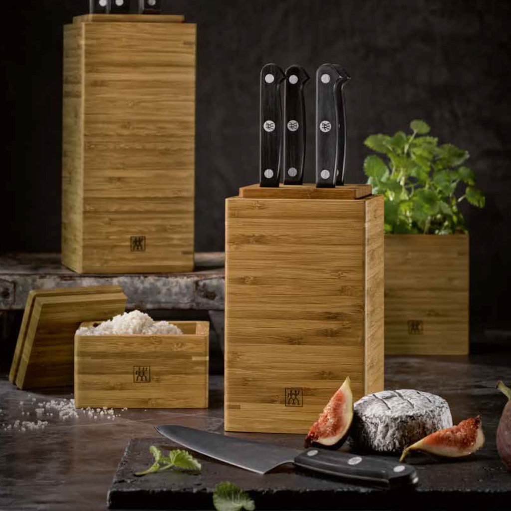 ZWILLING Köksförvaring, 4 st, med 2 knivblock, bambu, Zwilling