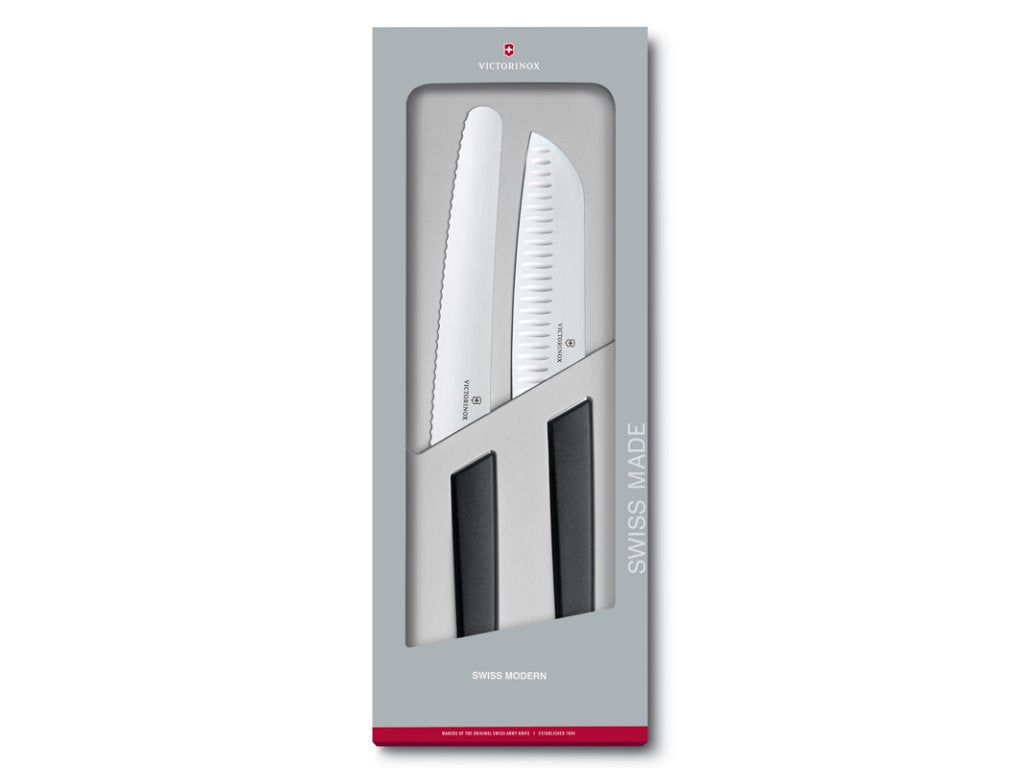 Victorinox Knivset SWISS MODERN, 2 st, svart