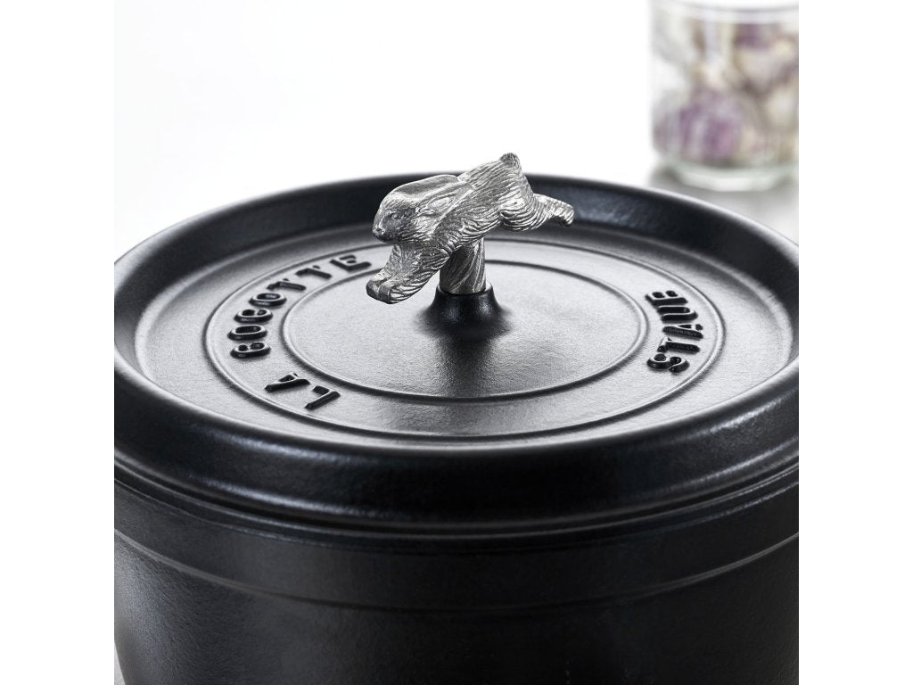 Staub Lockhandtag RABBIT, silver