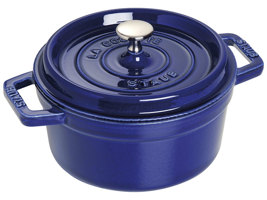 Staub Gryta 30 cm, mörkblå, gjutjärn