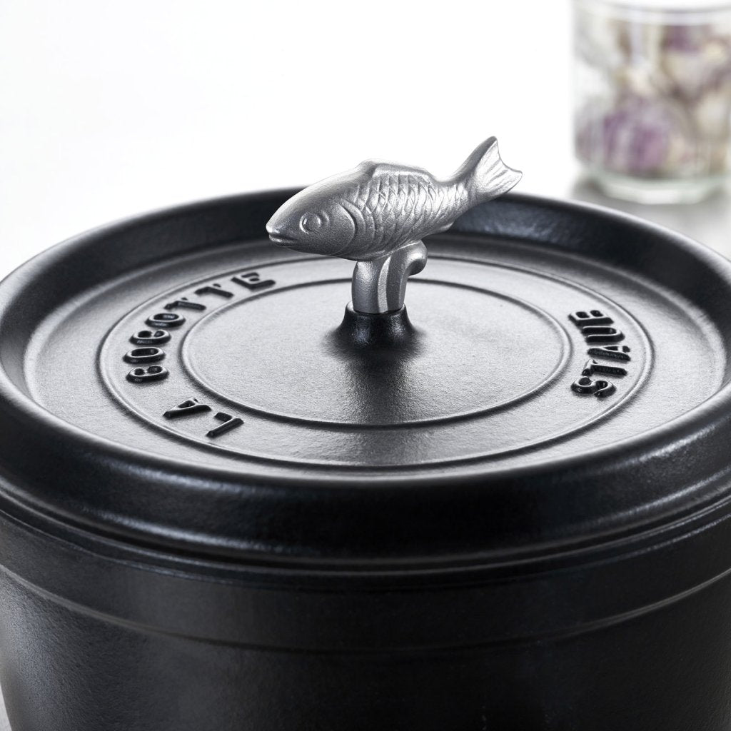 Staub Lockhandtag FISH, silver
