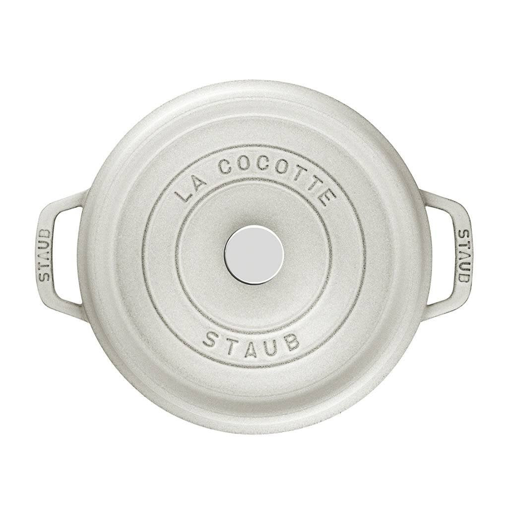 Staub Gryta COCOTTE 26 cm, röd, vit, gjutjärn
