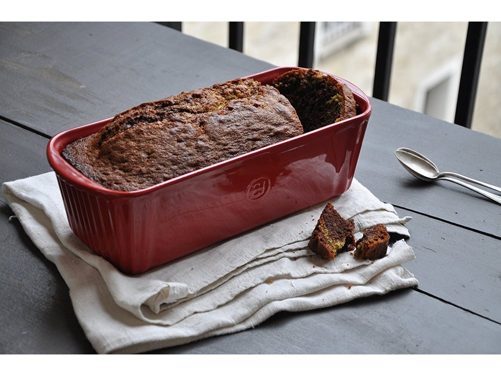 Emile Henry Brödform 31 x 13 cm, gräddvit