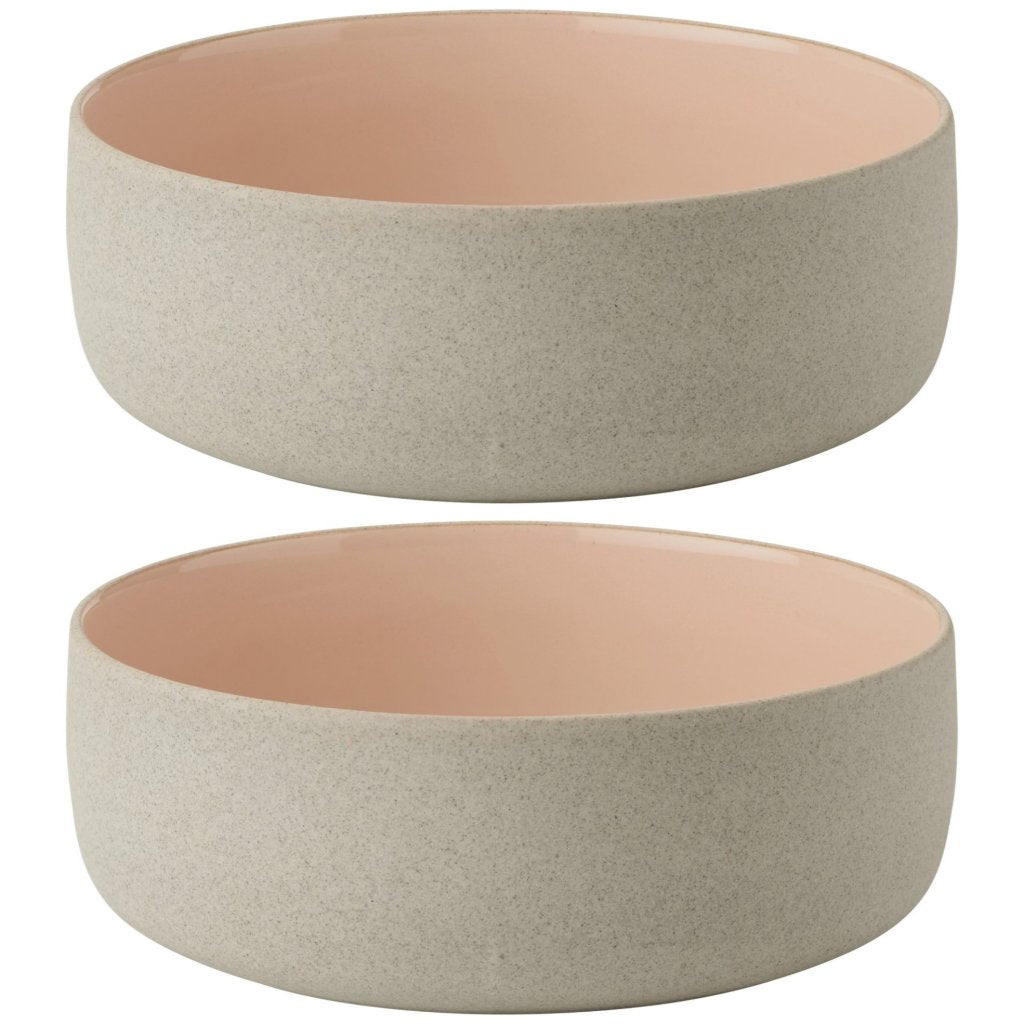 Stelton Matskål EMMA 13,5 cm, set om 2 st, rosa, stengods