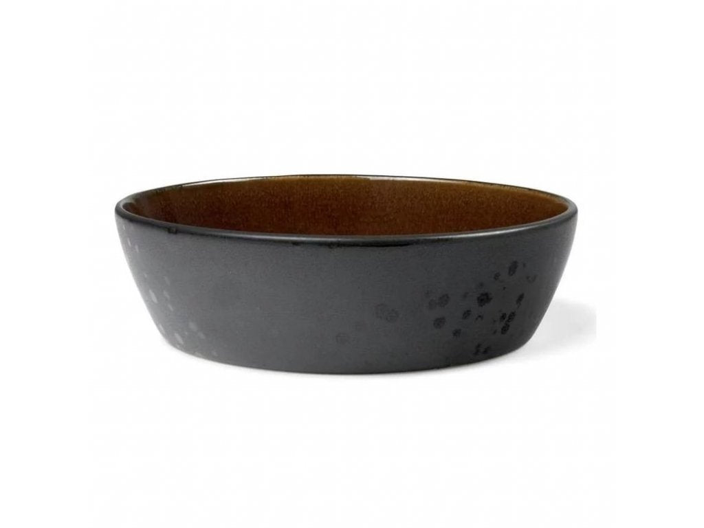 Bitz Matskål 18 cm, svart/bärnsten