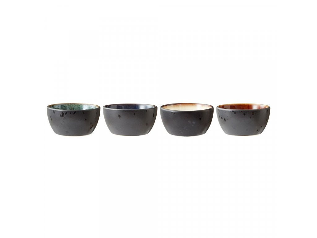 Bitz Tapasskål 10 cm, set i 4 delar, svart