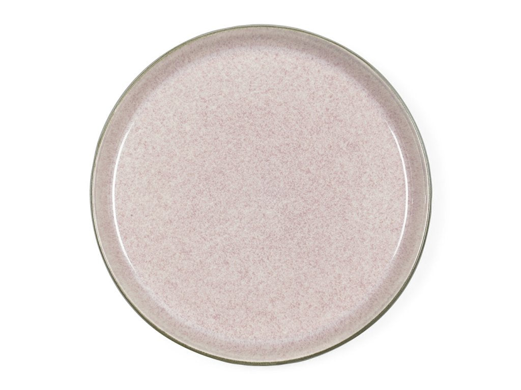 Bitz Efterrättstallrik 21 cm, grå/rosa