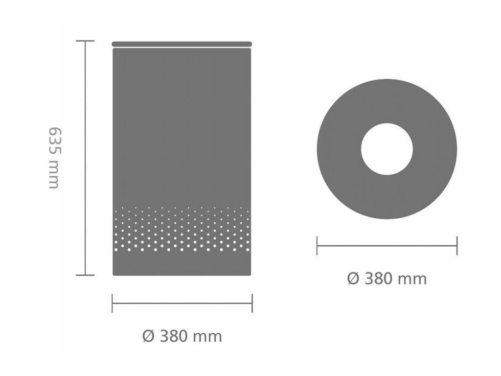 Brabantia Tvätthink 60 l, med plastlock, vit