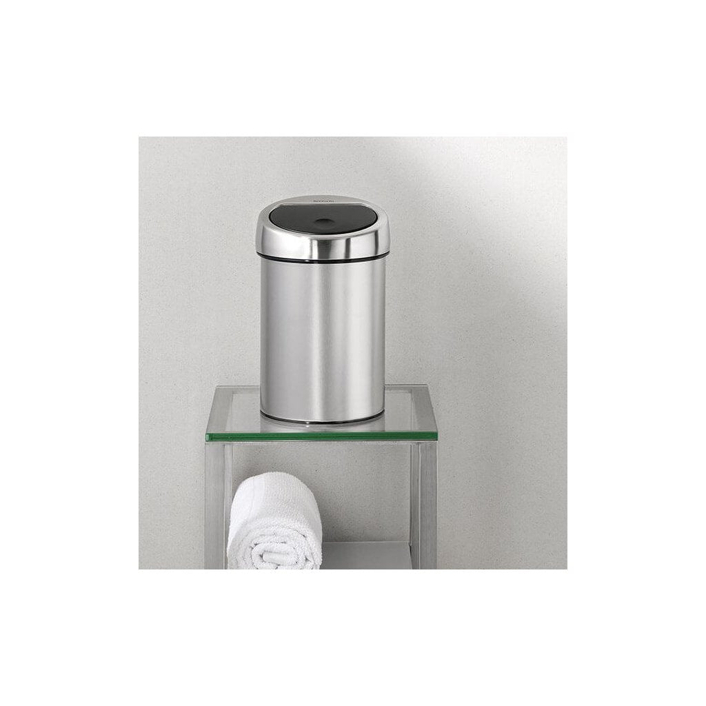 Brabantia Soptunna med trycklock TOUCH BIN 3 l, fingertålig, matt stål
