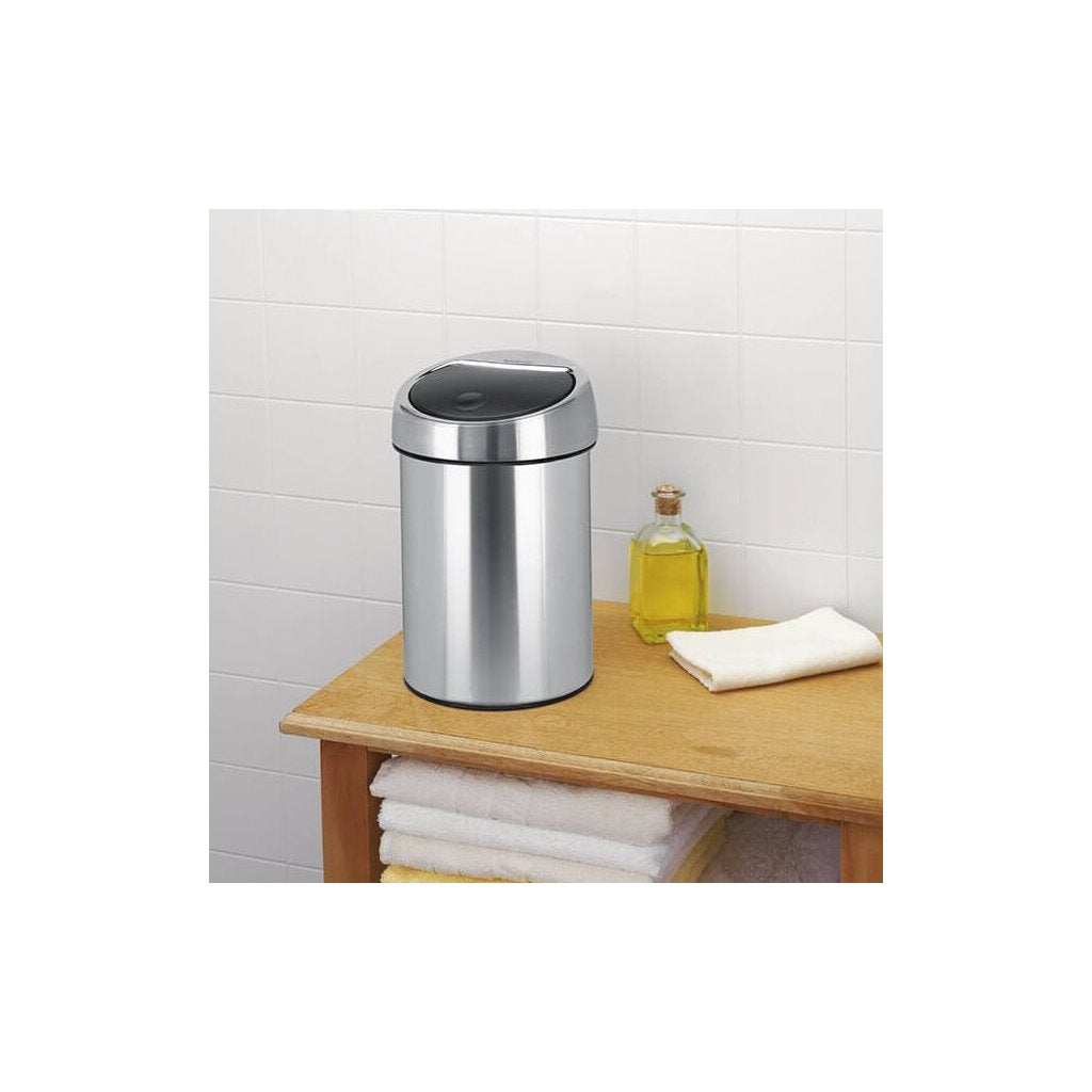 Brabantia Soptunna med trycklock TOUCH BIN 3 l, fingertålig, matt stål
