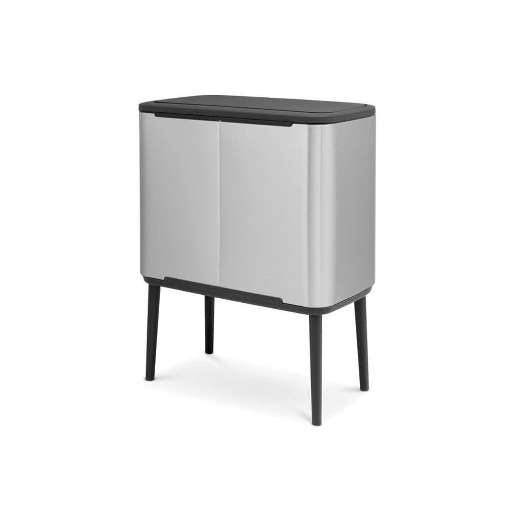 Brabantia Soptunna med trycklock BO 3 x 11 l, matt stål