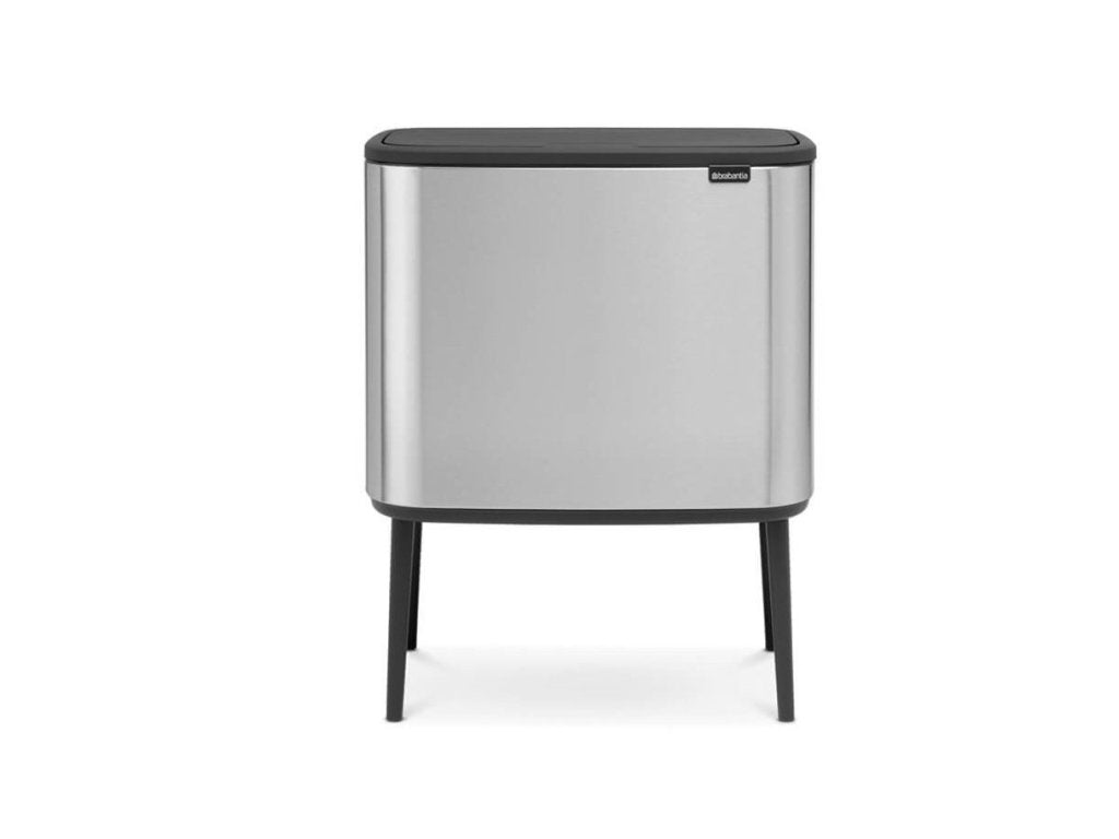 Brabantia Soptunna med trycklock BO 3 x 11 l, matt stål