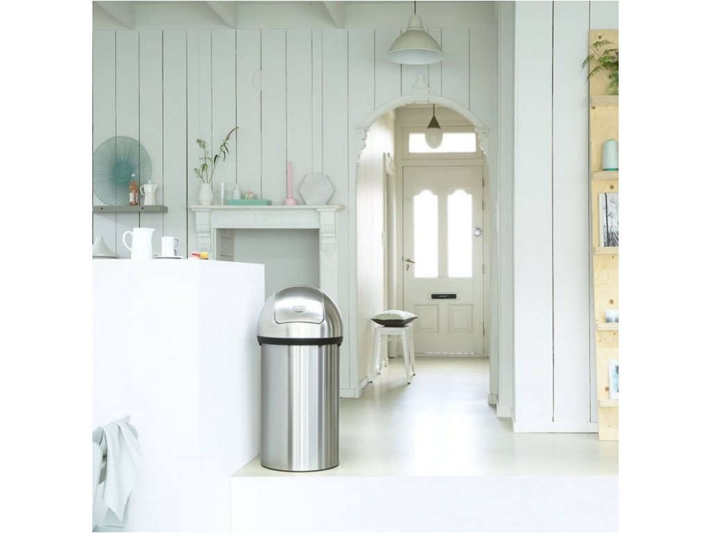 Brabantia Soptunna PUSH BIN 60 l, matt stål