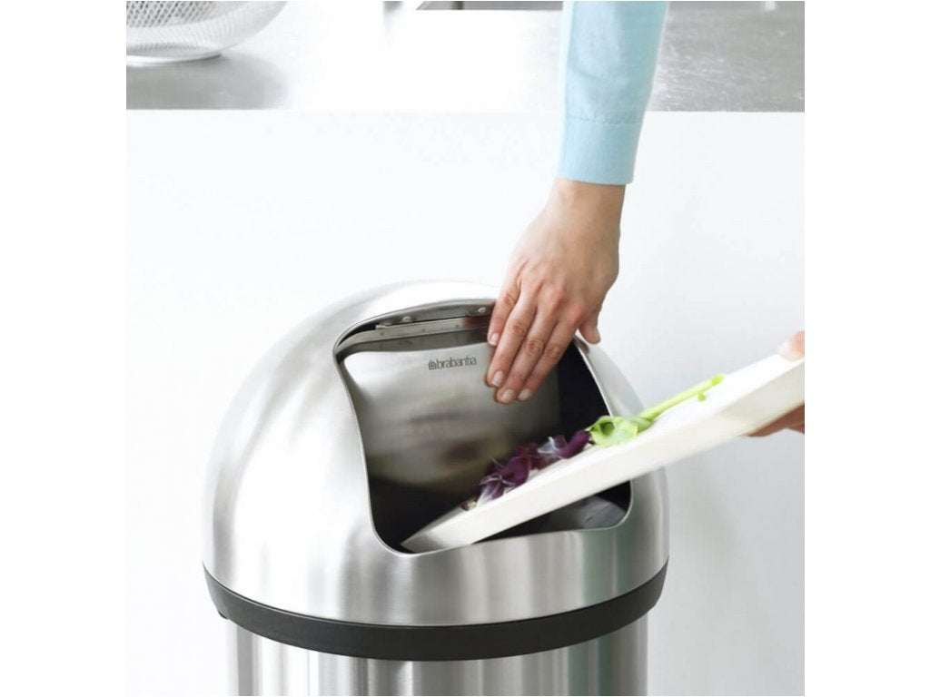 Brabantia Soptunna PUSH BIN 60 l, matt stål