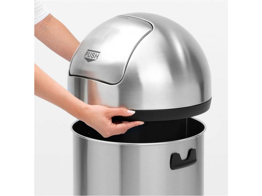 Brabantia Soptunna PUSH BIN 60 l, matt stål