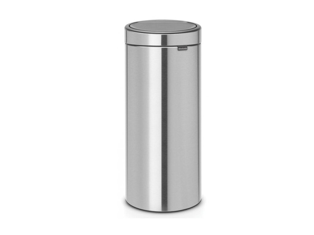 Brabantia Soptunna med trycklock TOUCH BIN NY 30 l, fingeravtryckssäker, matt stål